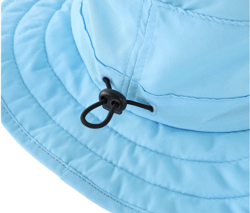 Connectyle Kids UPF 50+ Bucket Sun Hat UV Sun Protection, Aqua Blue, 2-6T - Image 5